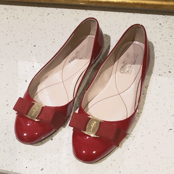 **SOLD***100%Authentic Salvatore Red Varina Ballet - Picture 1 of 13